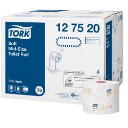 Tork Premium Soft Mid-Size wc-paperirulla (127520), 27 roles