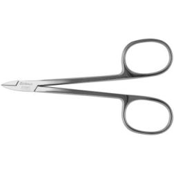 Ihosakset litteäpurennalla, 10 cm ruostumattomat, German Quality