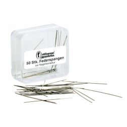 Fjederbøjler, flade i metal, 50 stk