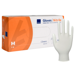 ABENA Nitrile Gloves Classic Sensitive White Powder Free - Valitse koko