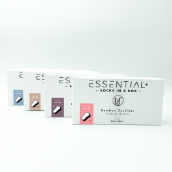 Essential + Bambu sukat, Soklet/jalkineet, BLACK/WHITE Edition - valitse koko