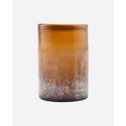**Stage til fyrfad/blok lys eller vase, Frosted Brown