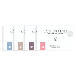 ESSENTIAL+ ORDINARY FOOTIES HVIDE / Three socks in a box - Vælg størrelse