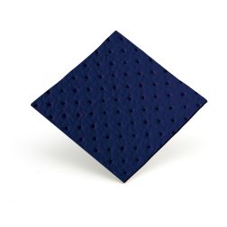Mikrofiber/Microexcel, Navy, perforeret, 135x100