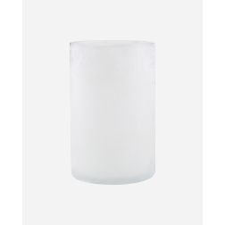 Päätuote: Lasinen kynttilänjalka, valkoinen sumu