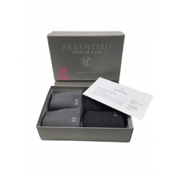 Essential+ bambu sukat, 4 socks in a box, Grey Collection